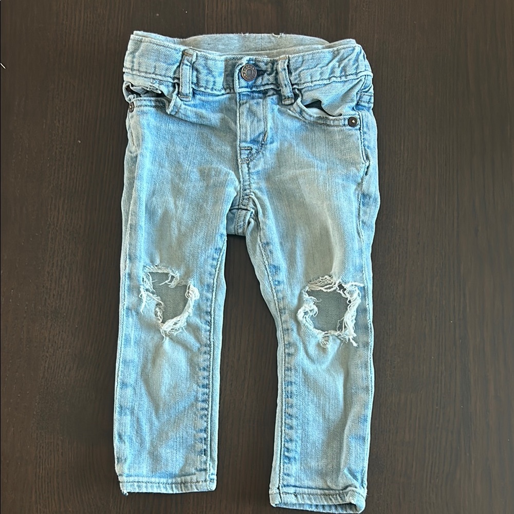 Gap: Light Blue Distressed Kids Jeans